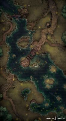Carte 517, carte de JDR — battlemap pour Roll20 et Foundry VTT