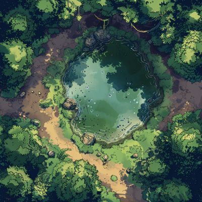 Carte 518, carte de JDR — battlemap pour Roll20 et Foundry VTT