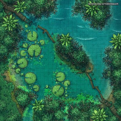 Carte 523, carte de JDR — battlemap pour Roll20 et Foundry VTT
