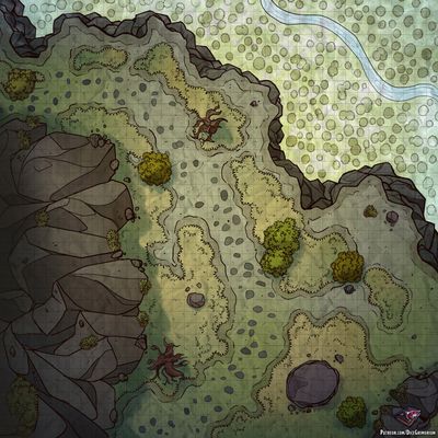 Carte 526, carte de JDR — battlemap pour Roll20 et Foundry VTT