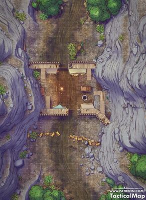 Carte 540, carte de JDR — battlemap pour Roll20 et Foundry VTT