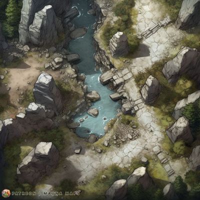 Carte 541, carte de JDR — battlemap pour Roll20 et Foundry VTT