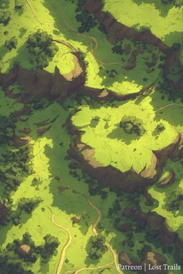 Carte 543, carte de JDR — battlemap pour Roll20 et Foundry VTT