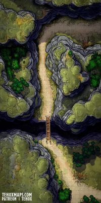 Carte 551, carte de JDR — battlemap pour Roll20 et Foundry VTT