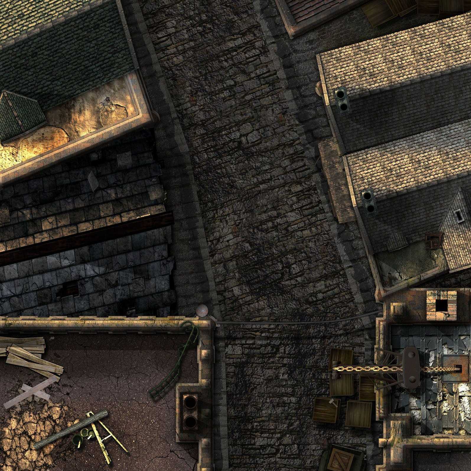 Carte 58, carte de JDR — battlemap pour Roll20 et Foundry VTT