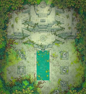 Carte 583, carte de JDR — battlemap pour Roll20 et Foundry VTT
