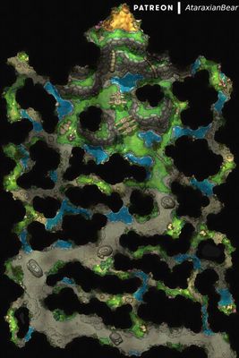 Carte 586, carte de JDR — battlemap pour Roll20 et Foundry VTT