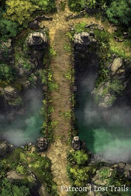Carte 589, carte de JDR — battlemap pour Roll20 et Foundry VTT
