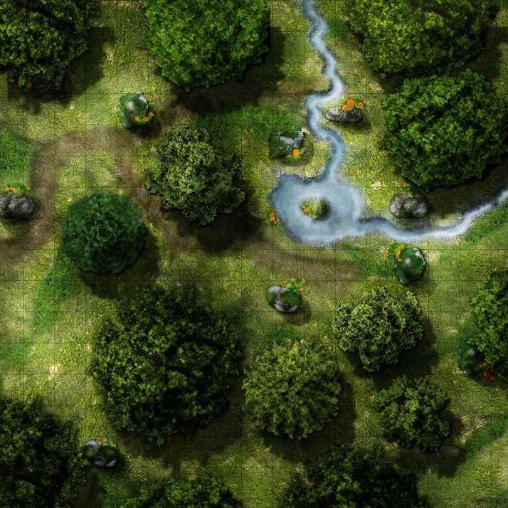 Carte 59, carte de JDR — battlemap pour Roll20 et Foundry VTT