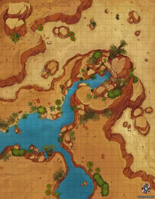 Carte 596, carte de JDR — battlemap pour Roll20 et Foundry VTT