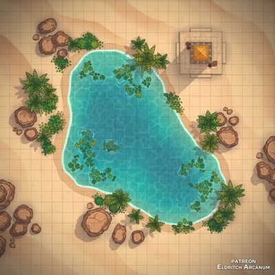 Carte 601, carte de JDR — battlemap pour Roll20 et Foundry VTT