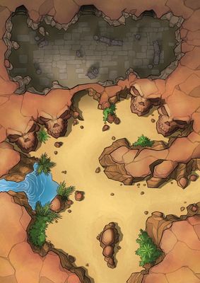 Carte 606, carte de JDR — battlemap pour Roll20 et Foundry VTT