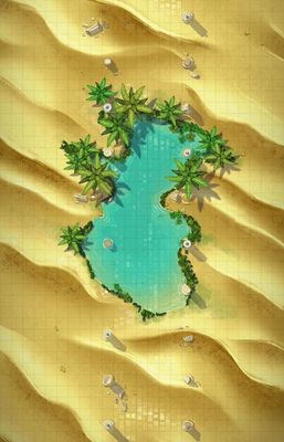 Carte 607, carte de JDR — battlemap pour Roll20 et Foundry VTT