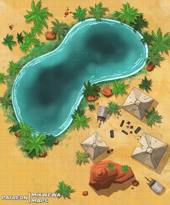 Carte 612, carte de JDR — battlemap pour Roll20 et Foundry VTT