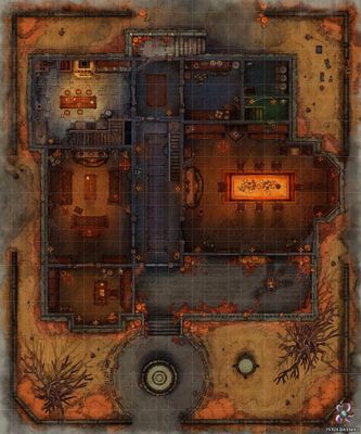 Carte 618, carte de JDR — battlemap pour Roll20 et Foundry VTT