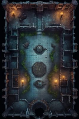 Carte 621, carte de JDR — battlemap pour Roll20 et Foundry VTT