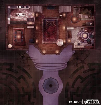 Carte 623, carte de JDR — battlemap pour Roll20 et Foundry VTT