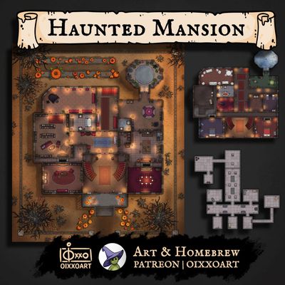 Carte 628, carte de JDR — battlemap pour Roll20 et Foundry VTT