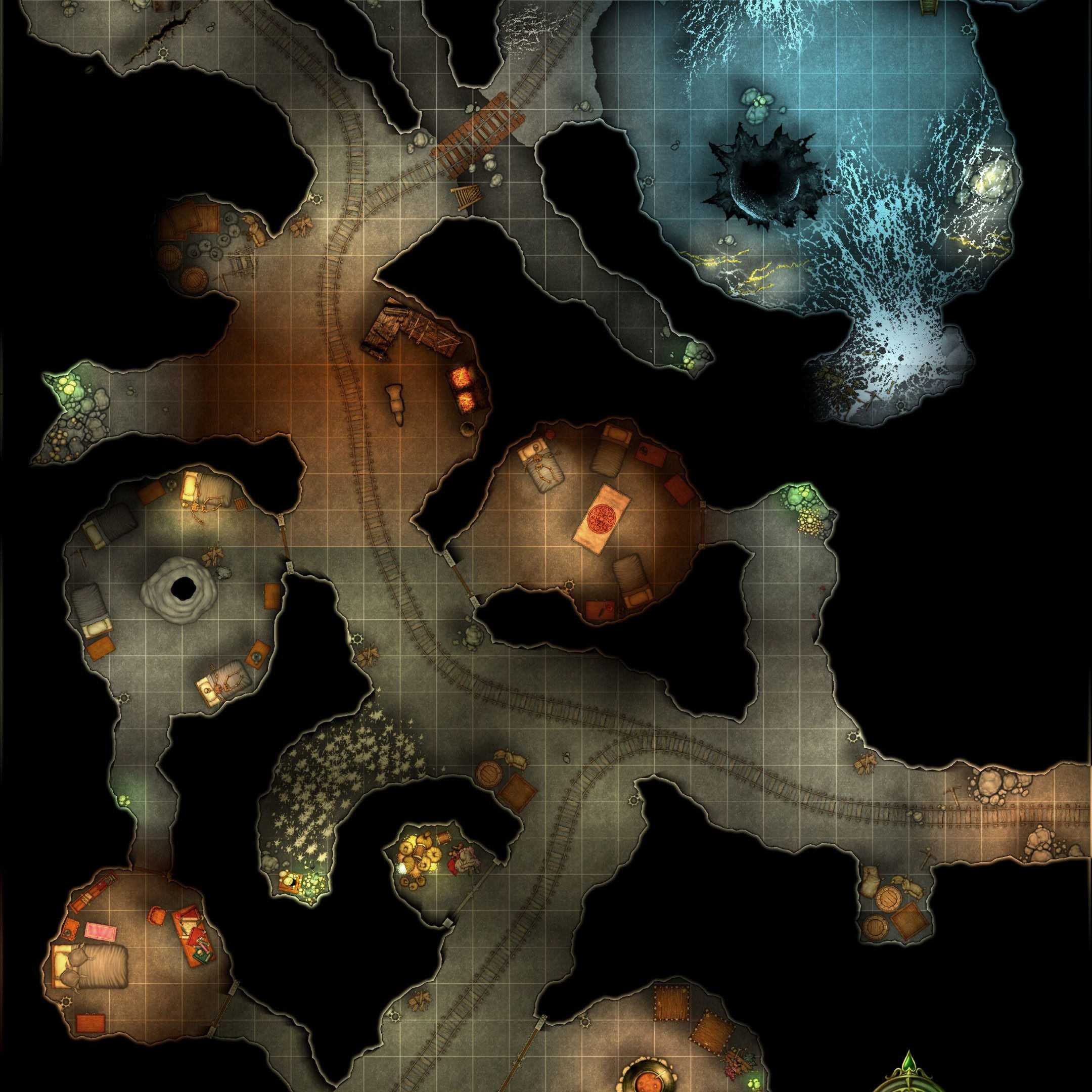 Carte 63, carte de JDR — battlemap pour Roll20 et Foundry VTT