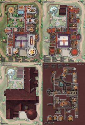 Carte 630, carte de JDR — battlemap pour Roll20 et Foundry VTT