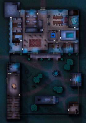 Carte 631, carte de JDR — battlemap pour Roll20 et Foundry VTT