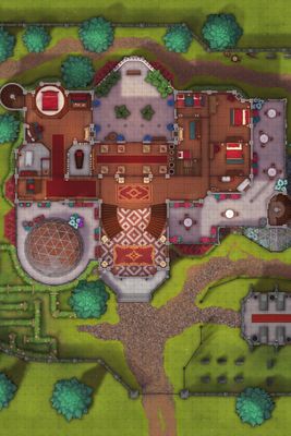 Carte 633, carte de JDR — battlemap pour Roll20 et Foundry VTT