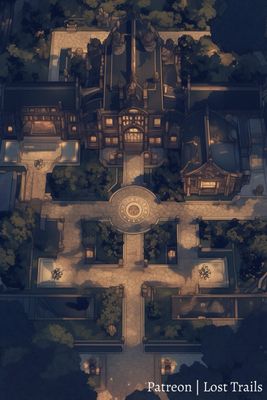 Carte 636, carte de JDR — battlemap pour Roll20 et Foundry VTT