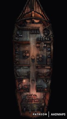 Carte 645, carte de JDR — battlemap pour Roll20 et Foundry VTT