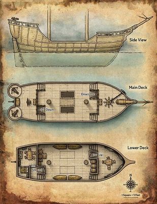 Carte 646, carte de JDR — battlemap pour Roll20 et Foundry VTT