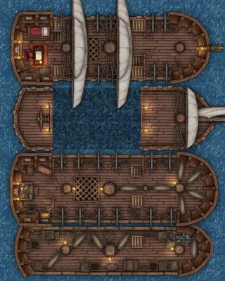 Carte 653, carte de JDR — battlemap pour Roll20 et Foundry VTT