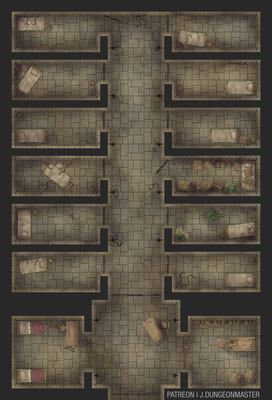 Carte 657, carte de JDR — battlemap pour Roll20 et Foundry VTT