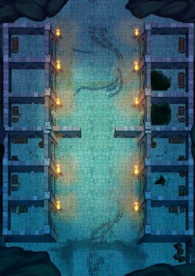 Carte 660, carte de JDR — battlemap pour Roll20 et Foundry VTT