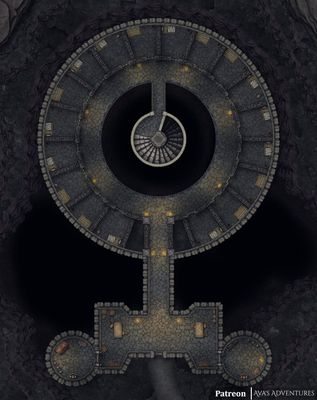 Carte 661, carte de JDR — battlemap pour Roll20 et Foundry VTT