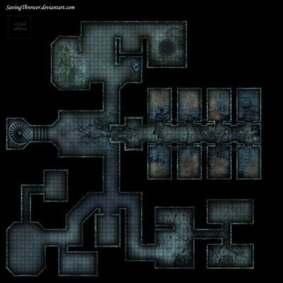 Carte 663, carte de JDR — battlemap pour Roll20 et Foundry VTT