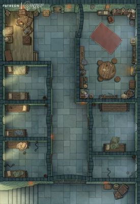 Carte 668, carte de JDR — battlemap pour Roll20 et Foundry VTT