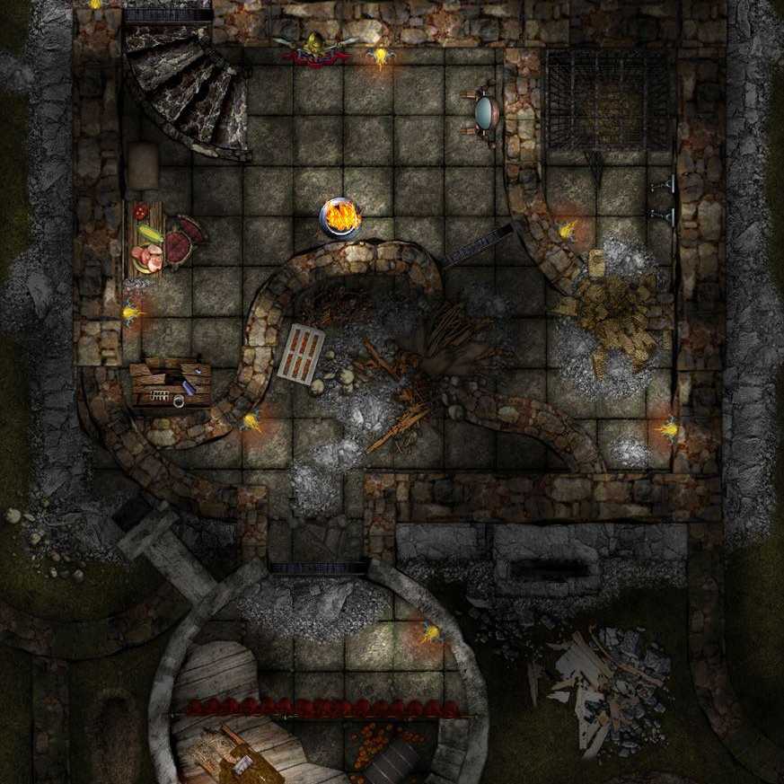 Carte 67, carte de JDR — battlemap pour Roll20 et Foundry VTT