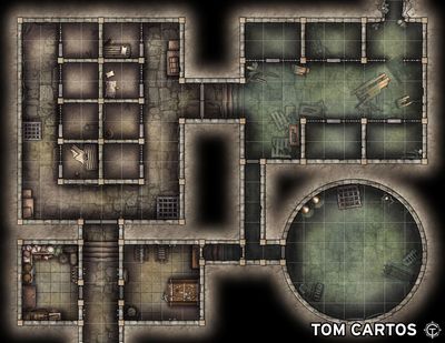 Carte 671, carte de JDR — battlemap pour Roll20 et Foundry VTT