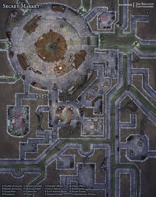 Carte 680, carte de JDR — battlemap pour Roll20 et Foundry VTT