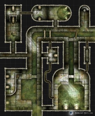 Carte 684, carte de JDR — battlemap pour Roll20 et Foundry VTT