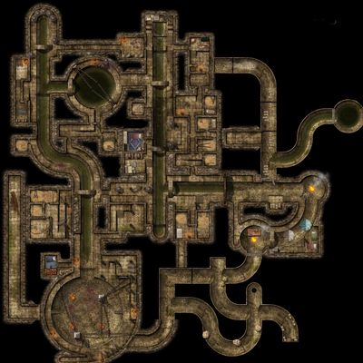 Carte 688, carte de JDR — battlemap pour Roll20 et Foundry VTT