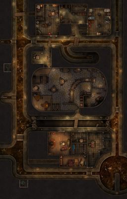 Carte 690, carte de JDR — battlemap pour Roll20 et Foundry VTT