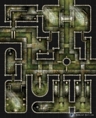 Carte 694, carte de JDR — battlemap pour Roll20 et Foundry VTT