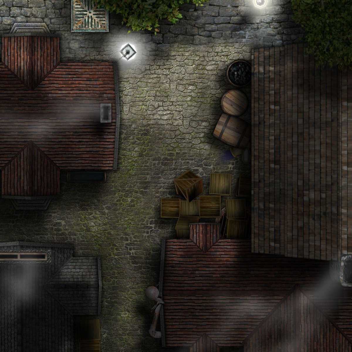 Carte 70, carte de JDR — battlemap pour Roll20 et Foundry VTT