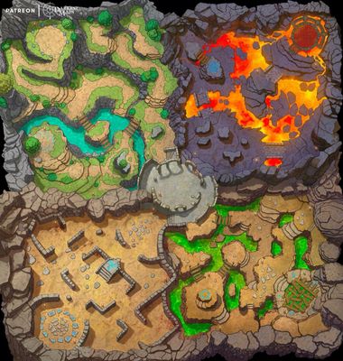 Carte 719, carte de JDR — battlemap pour Roll20 et Foundry VTT