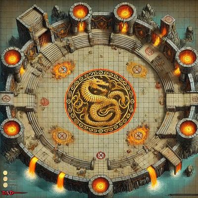 Carte 725, carte de JDR — battlemap pour Roll20 et Foundry VTT