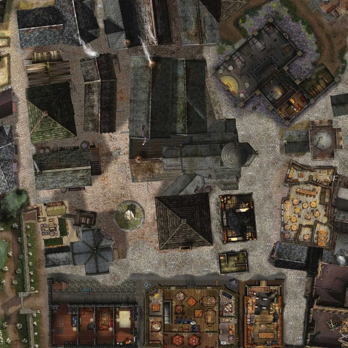 Carte 73, carte de JDR — battlemap pour Roll20 et Foundry VTT
