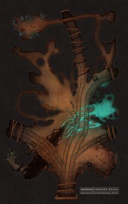 Carte 733, carte de JDR — battlemap pour Roll20 et Foundry VTT