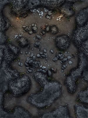 Carte 735, carte de JDR — battlemap pour Roll20 et Foundry VTT