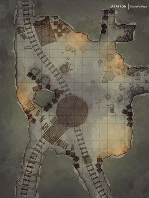 Carte 739, carte de JDR — battlemap pour Roll20 et Foundry VTT
