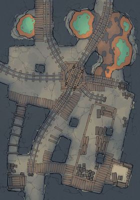Carte 748, carte de JDR — battlemap pour Roll20 et Foundry VTT